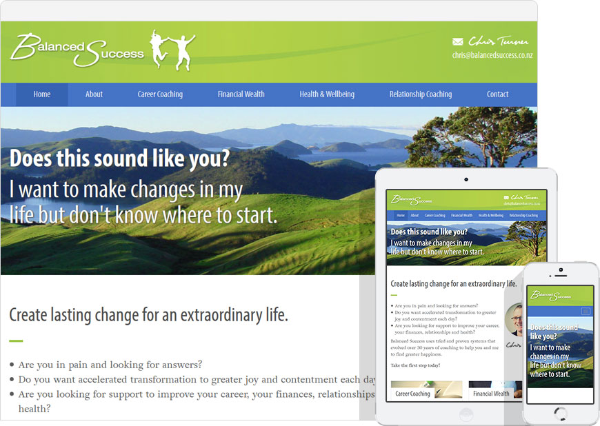 WordPress website Balanced Success
