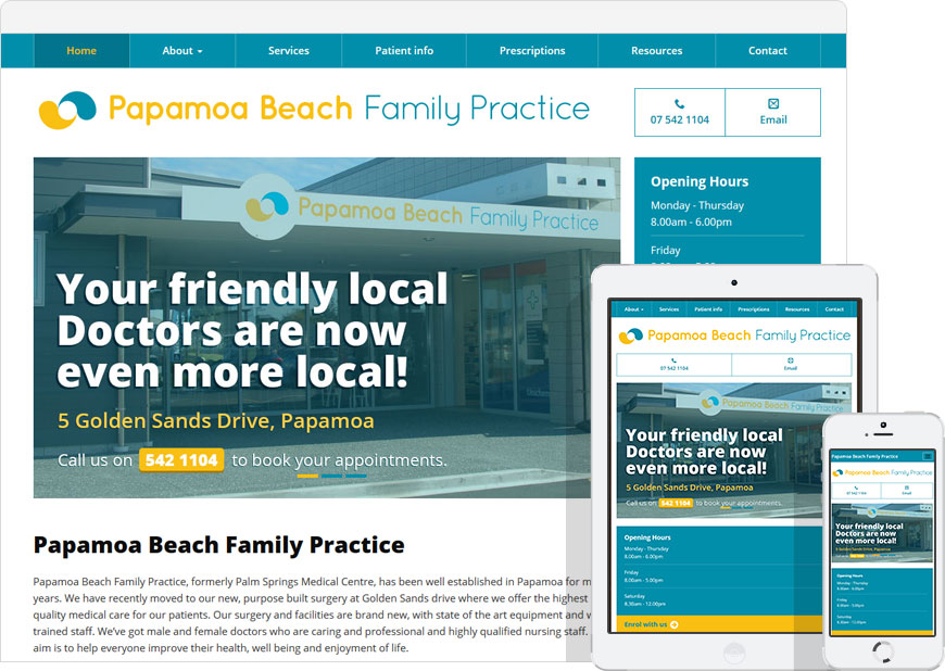 Website Papamoa Beach Family Practice