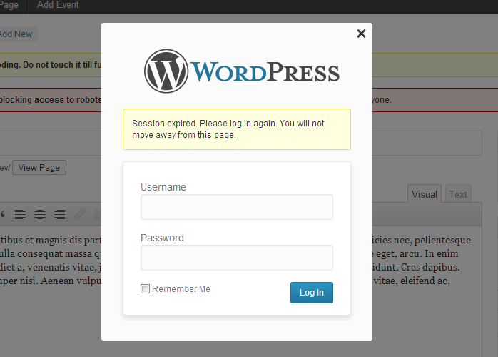 Log in Notifications in WordPress