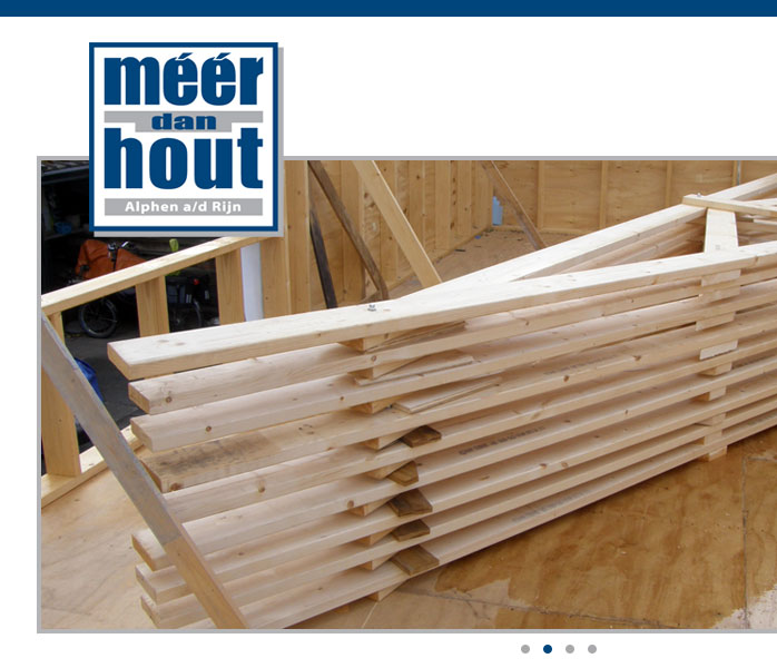 One Page Website for Meer dan Hout