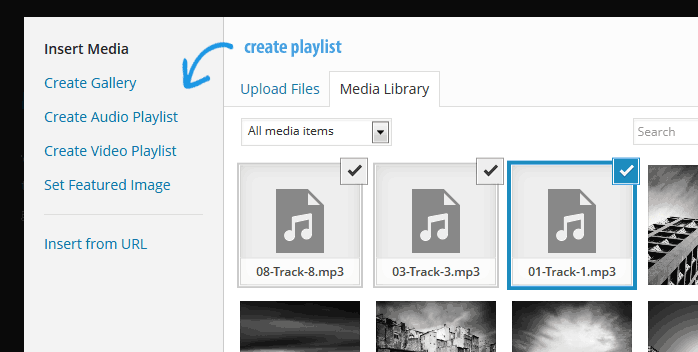 create audio and video playlists WordPress 3.9