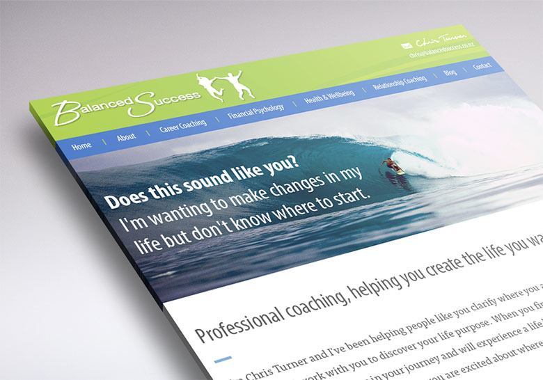 web design sneak-peek balanced success