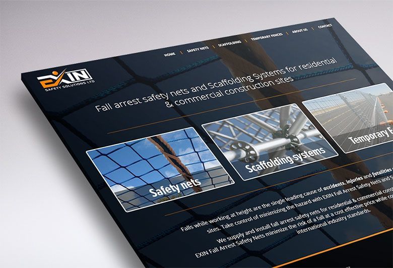 Working on the website design of Exin Safety Solutions (Tauranga, NZ). 