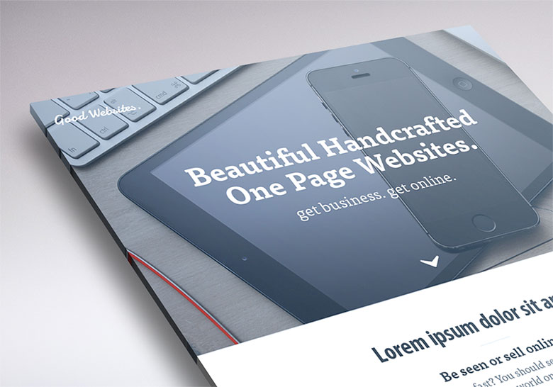 One Page websites landing page