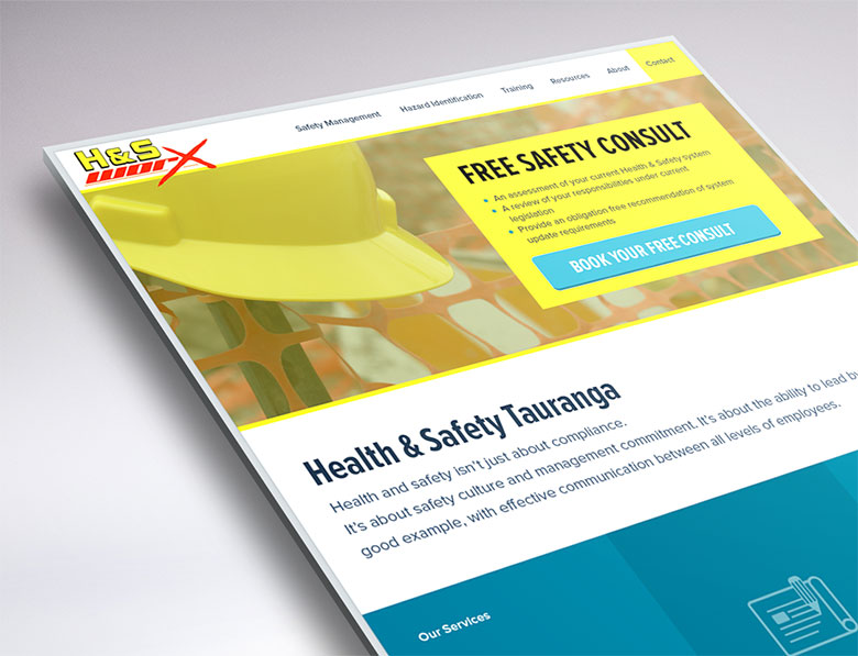 website redesign for Health and Safety Worx