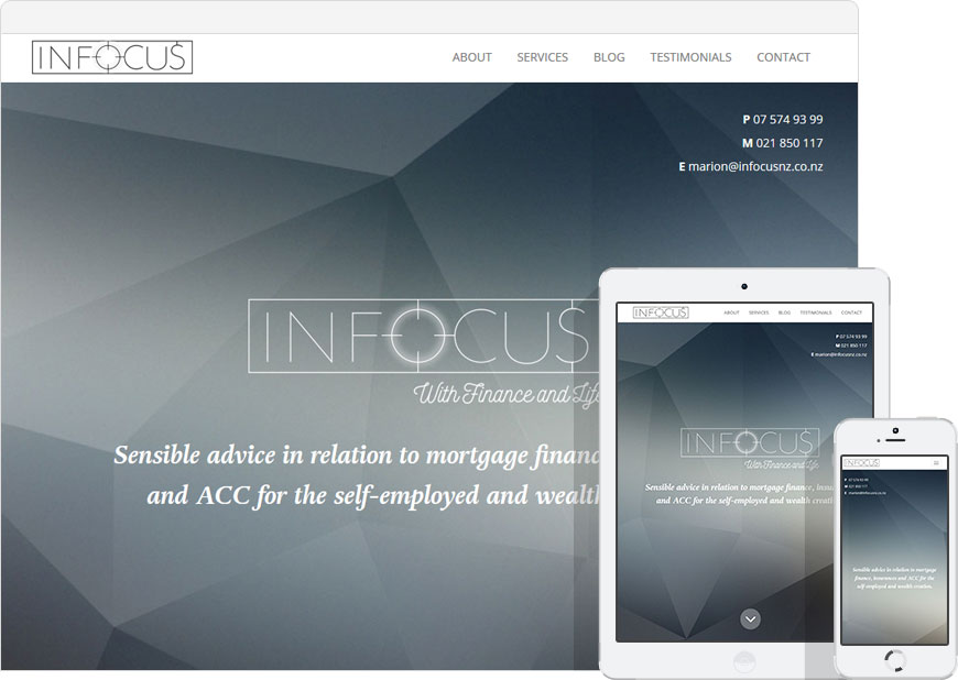 Up and running the website for Infocus