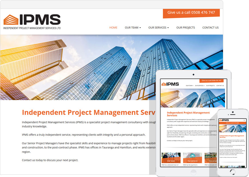 screen shot IPMS website