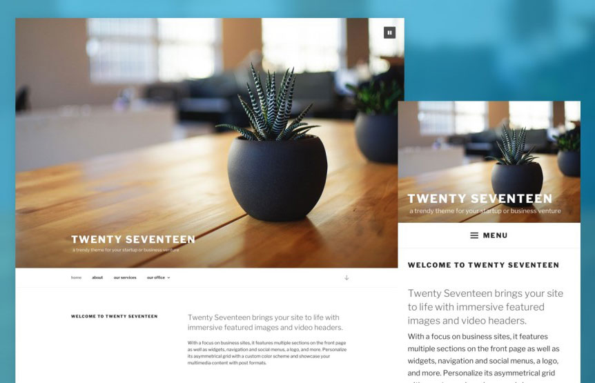 wordpress twenty seventeen theme