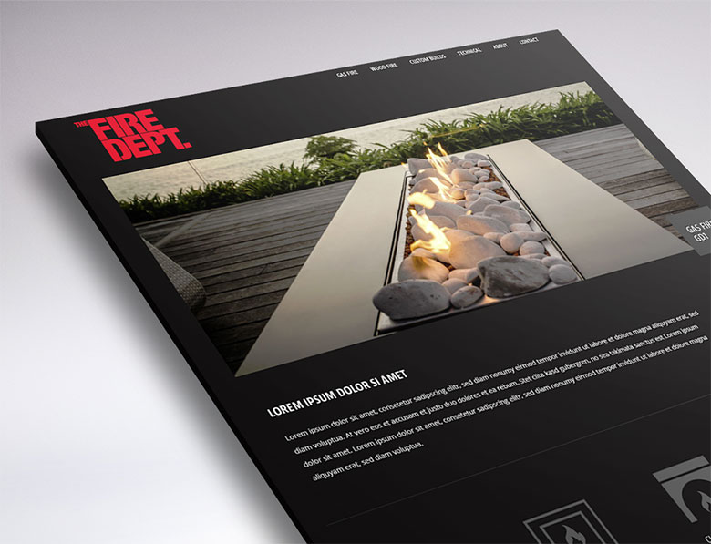 web design for the fire department