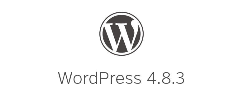 wordpress version 4.8.3