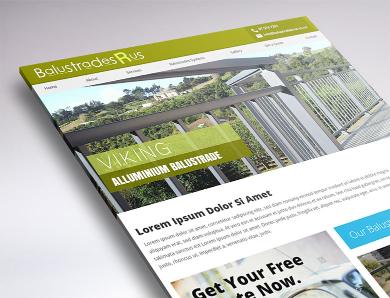 website design for Balustrades R Us