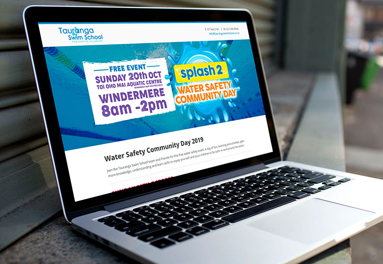 Website tweak for Tauranga Swim School