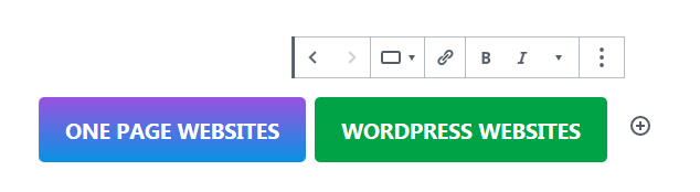 New buttons block in WordPress 5.4