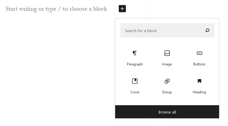 Visual changes in the Block Editor in WordPress 5.5