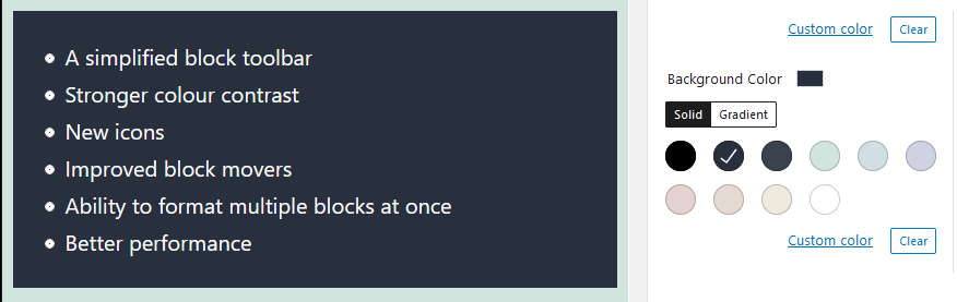 Colour Support for The Lists Block in WordPress 5.6