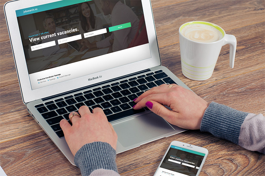 screenshot of the WordPress website of jobserach.nz