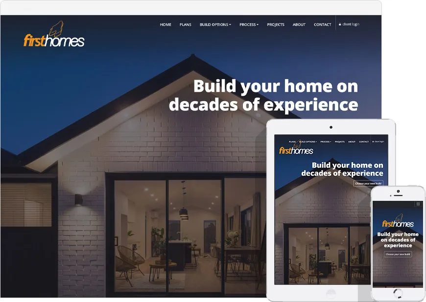 web design first homes