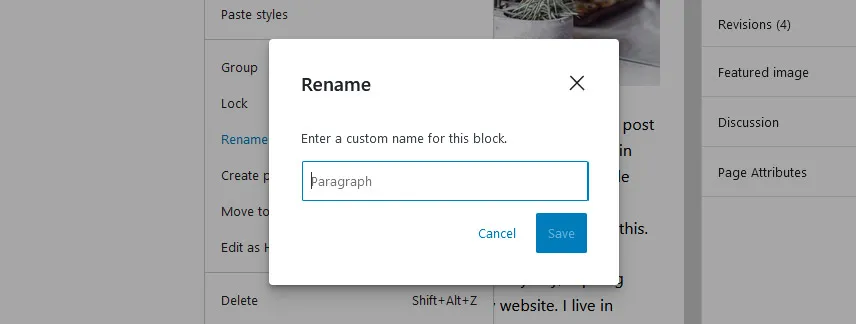 rename blocks