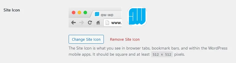 Site Icon or Favicon