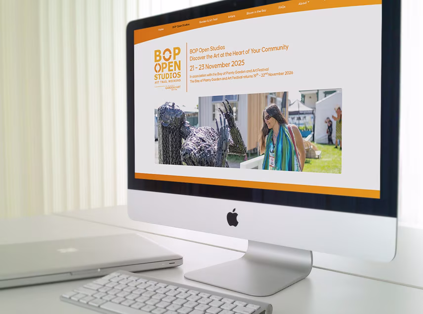 dedicated website page for BOP Open Studios