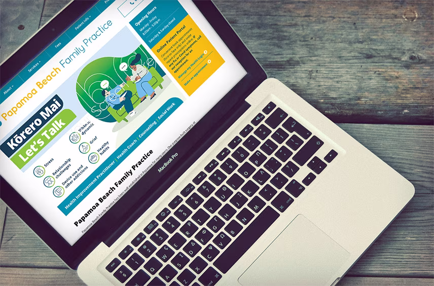 promo banners and sliders updates for the Papamoa Beach Family Practice website