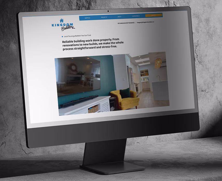 one-page website for Kingdom Builderz