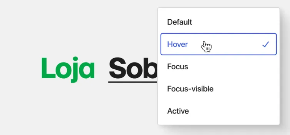 Set interactive styles
